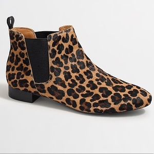 J. Crew Cheetah Chelsea Booties